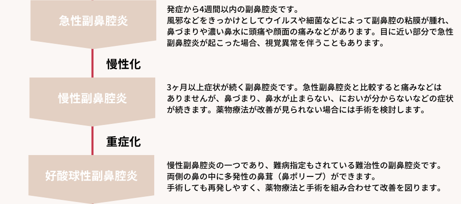 副鼻腔炎の種類